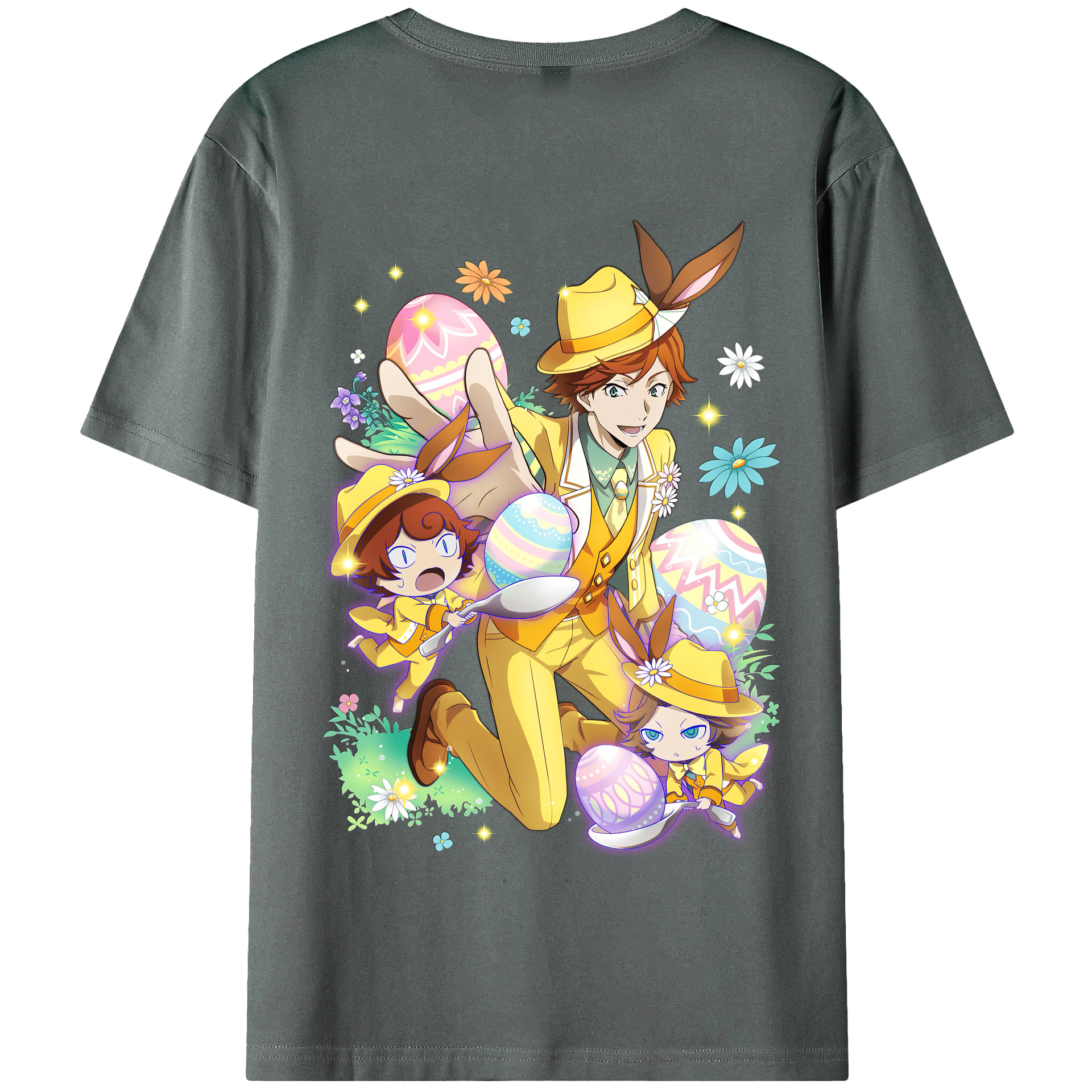 （画像用） 文豪ストレイドッグス Bungo Stray Dogs 綿100％半袖Tシャツ（背面プリント）